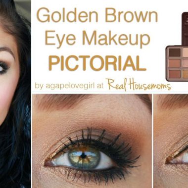 Golden Brown Eye Makeup Pictorial chocolate palette pictorial close up photos
