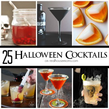 Get ready for some spooky good fun with these 25 Halloween Cocktails! Colorful and themed, these drinks will be the hit of your party!