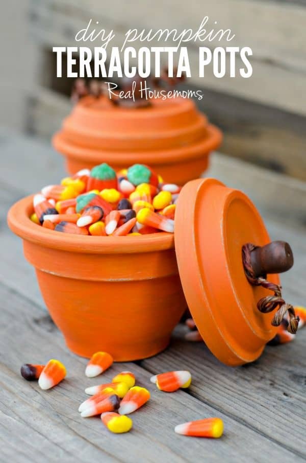 DIY Pumpkin Terracotta Pots