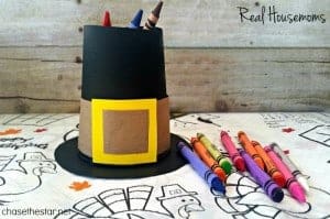 Hero Pilgrim Hat Crayon Holder