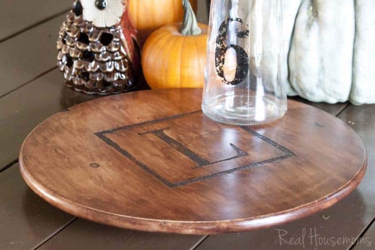 Monogrammed Lazy Susan