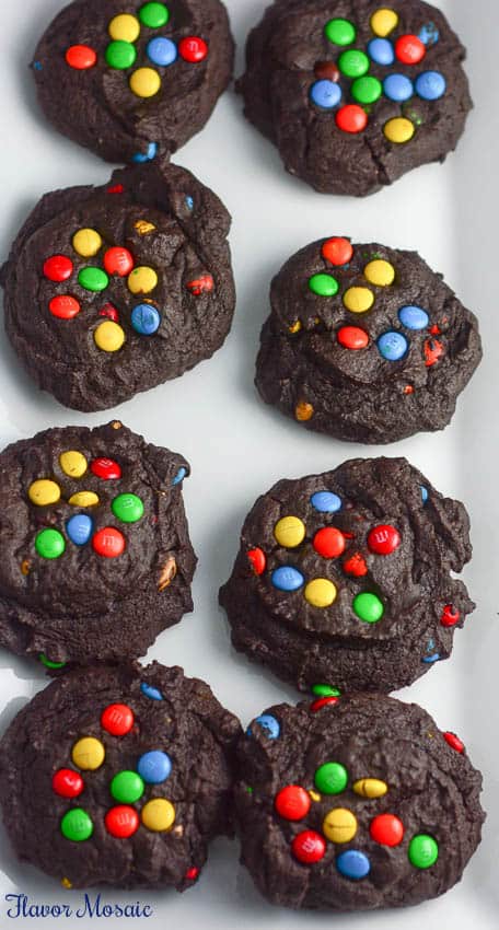 Mini M&M Chocolate Cookies
