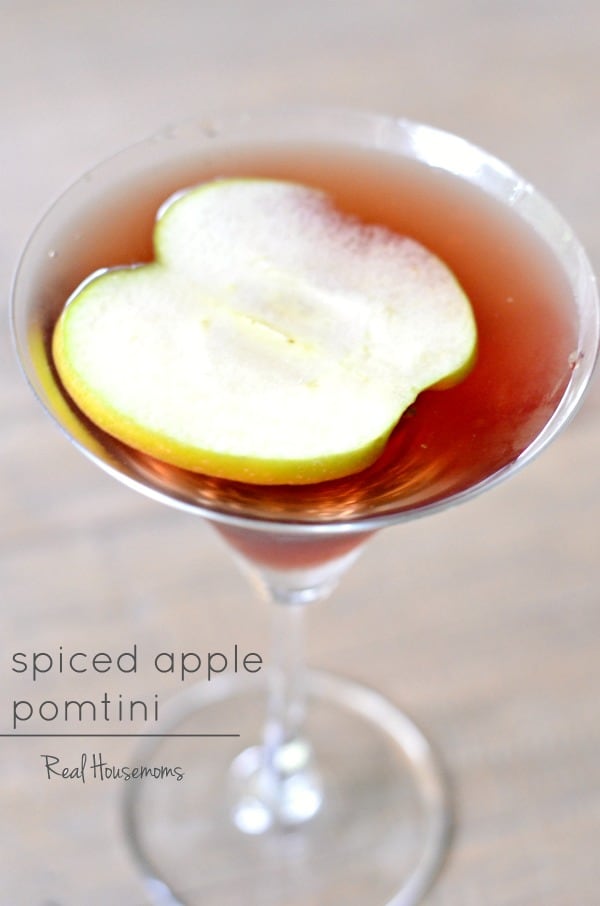 Spiced Apple Pomtini Cocktail | Real Housemoms