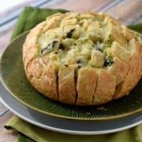 spinach artichoke pull apart bread