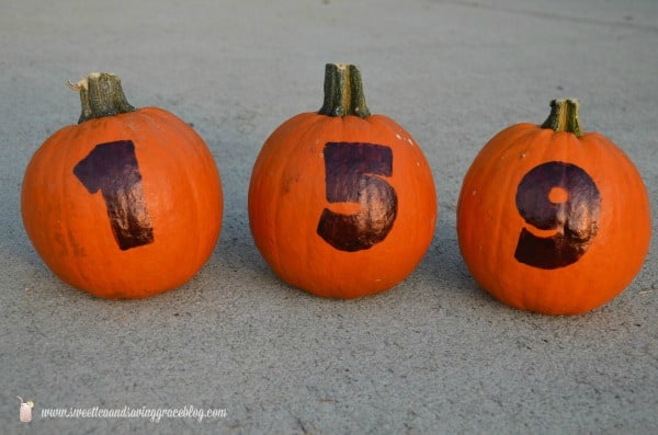 Fall Mailbox Decor with Pumpkin House Numbers | Real Housemoms