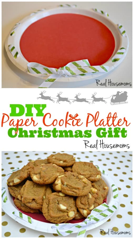 DIY Paper Cookie Platter Christmas Gift | Real Housemoms