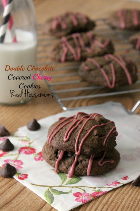 Double Chocolate Covered Cherry Cookies ⋆ Real Housemoms 5446