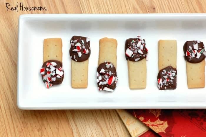Holiday Chocolate Dipped Shortbread | Real Housemoms