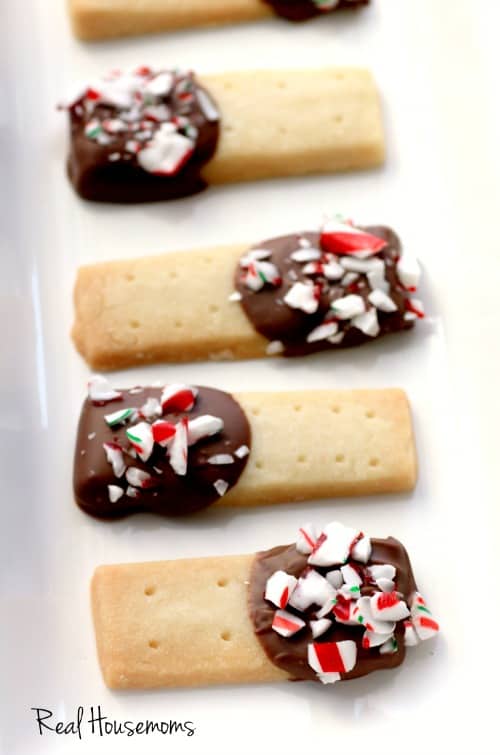 Holiday Chocolate Dipped Shortbread | Real Housemoms