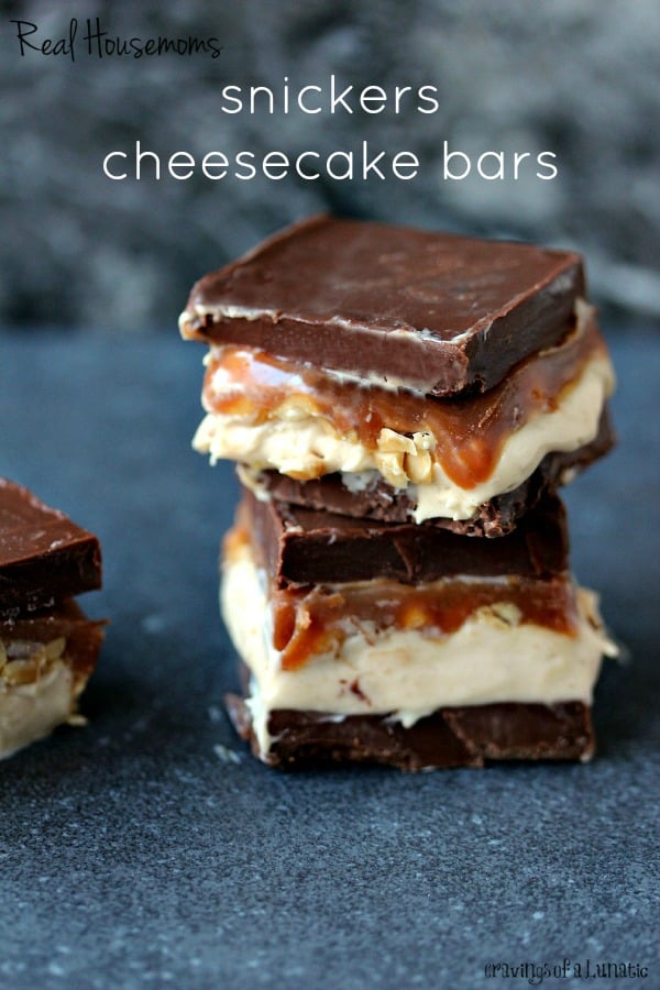 Snickers Cheesecake Bars | Real Housemoms