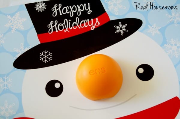 Santa and Snowman Chapstick Nose Holiday Gift Idea with Free Prints | Real Housemoms
