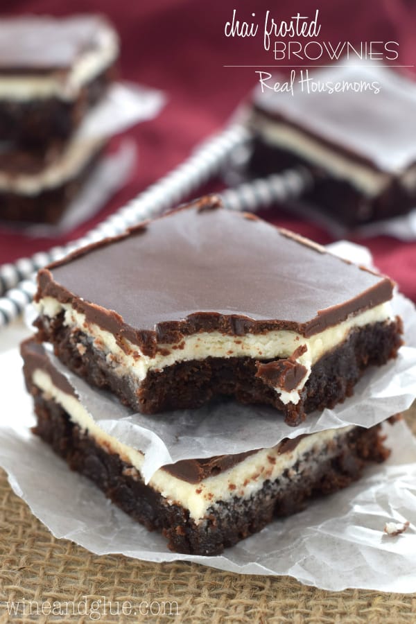 Chai Frosted Brownies | Real Housemoms
