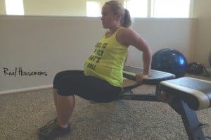 feature fit pregnancy part 3 bench dips upper body