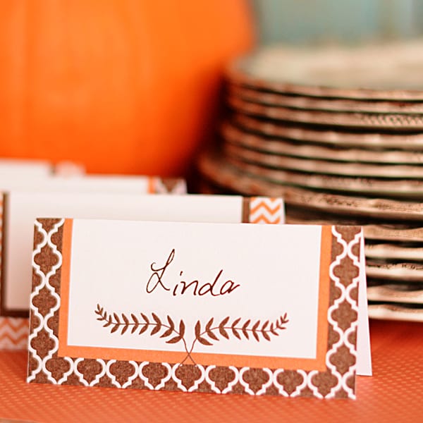 Free Printable Thanksgiving Placecards | Real Housemoms