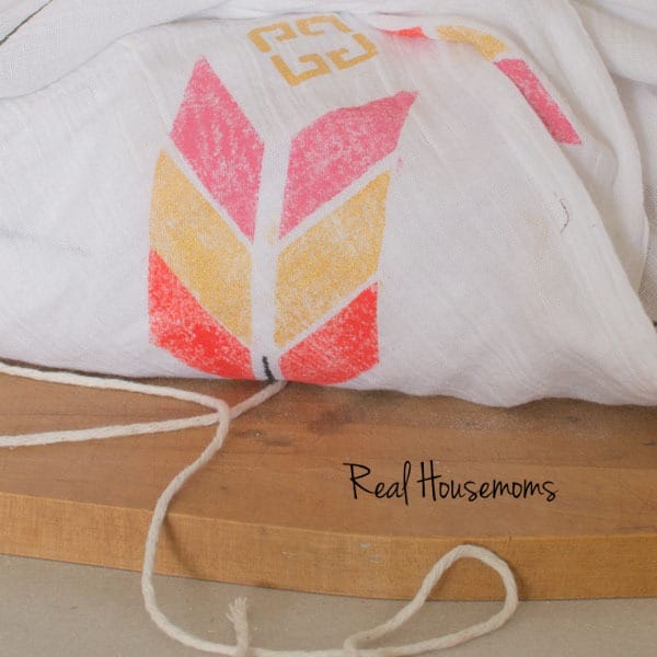 DIY Painted Bread Cloth | Real Housemoms
