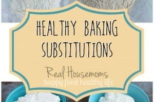 Healthy Baking Substitutions Graphic