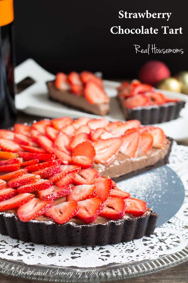 Strawberry Chocolate Tart | Real Housemoms