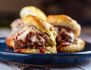 Meatball Biscuit Sliders by Flavor Mosaic