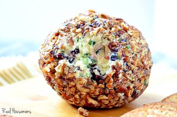 Onion Cranberry and Pecan Cheese Ball is a delicious make ahead appetizer that is perfect for your Christmas party!