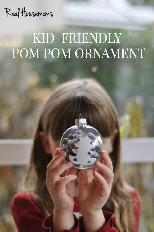 Kid-Friendly Pom Pom Ornament | Real Housemoms
