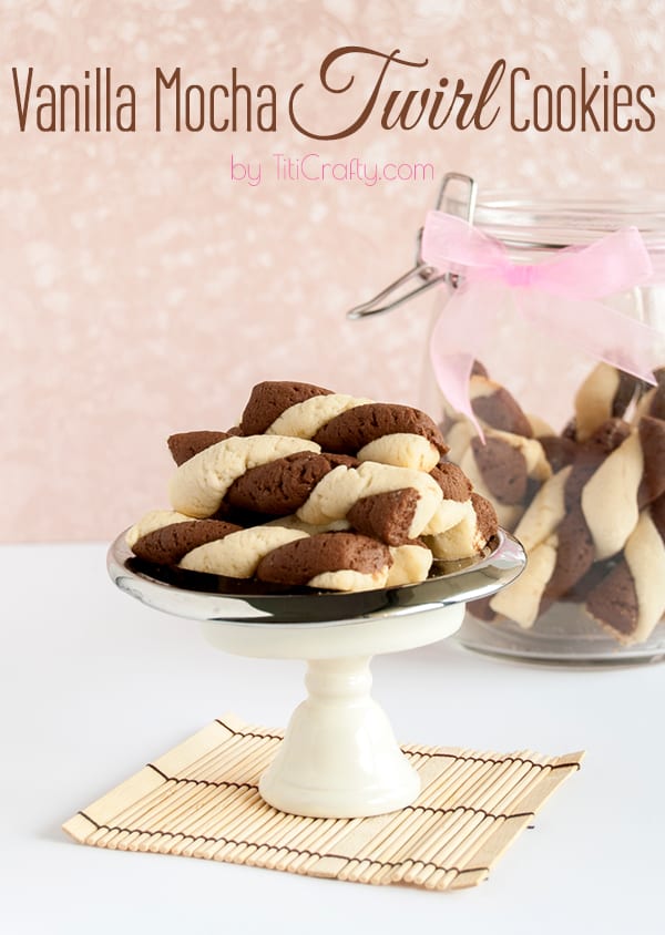 Vanilla Mocha Twirl Cookies