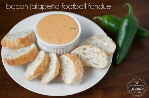 Bacon Jalapeño Football Fondue | Self Proclaimed Foodie