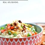 Cheesy bacon Chipotle Ranch Dip. Served in a sharing bowl