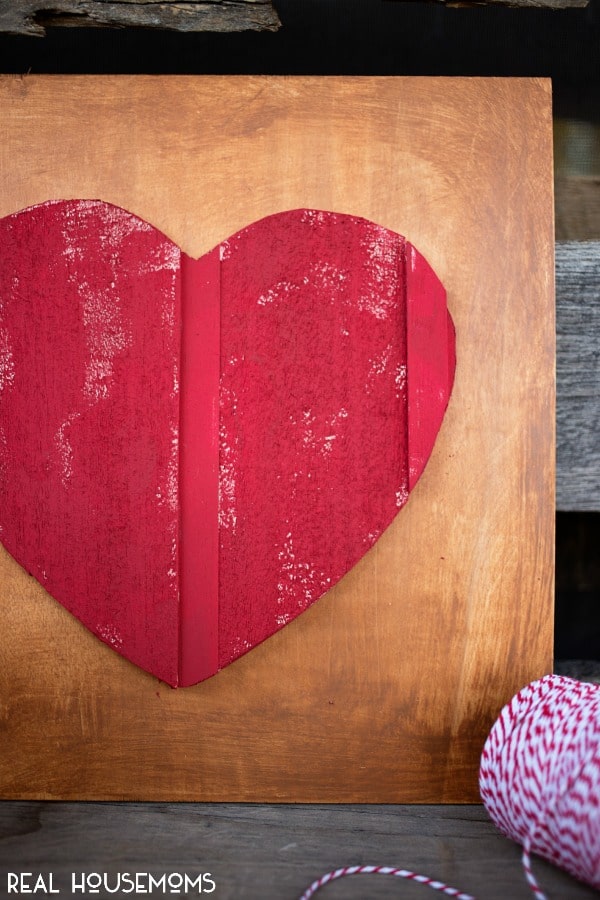 DIY Wood Heart Art | Real Housemoms