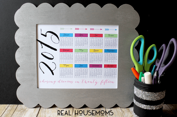 2015 At-A-Glance Calendar | Real Housemoms