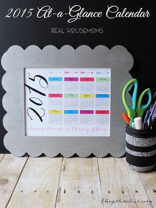 2015 At-A-Glance Calendar | Real Housemoms