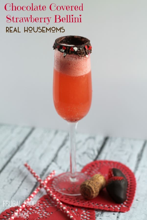 Chocolate Covered Strawberry Bellini | Real Housemoms
