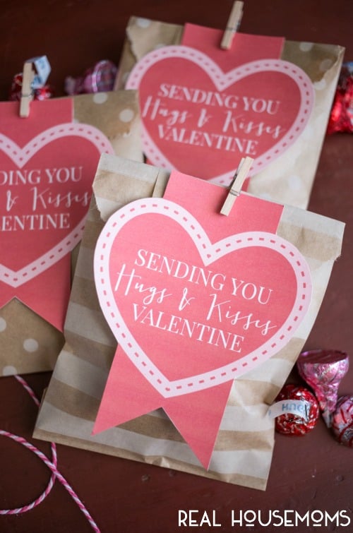 Hugs and Kisses Valentines | Real Housemoms