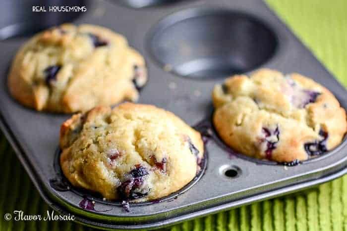 Light Gluten Free Blueberry Muffins | Real Housemoms #glutenfree
