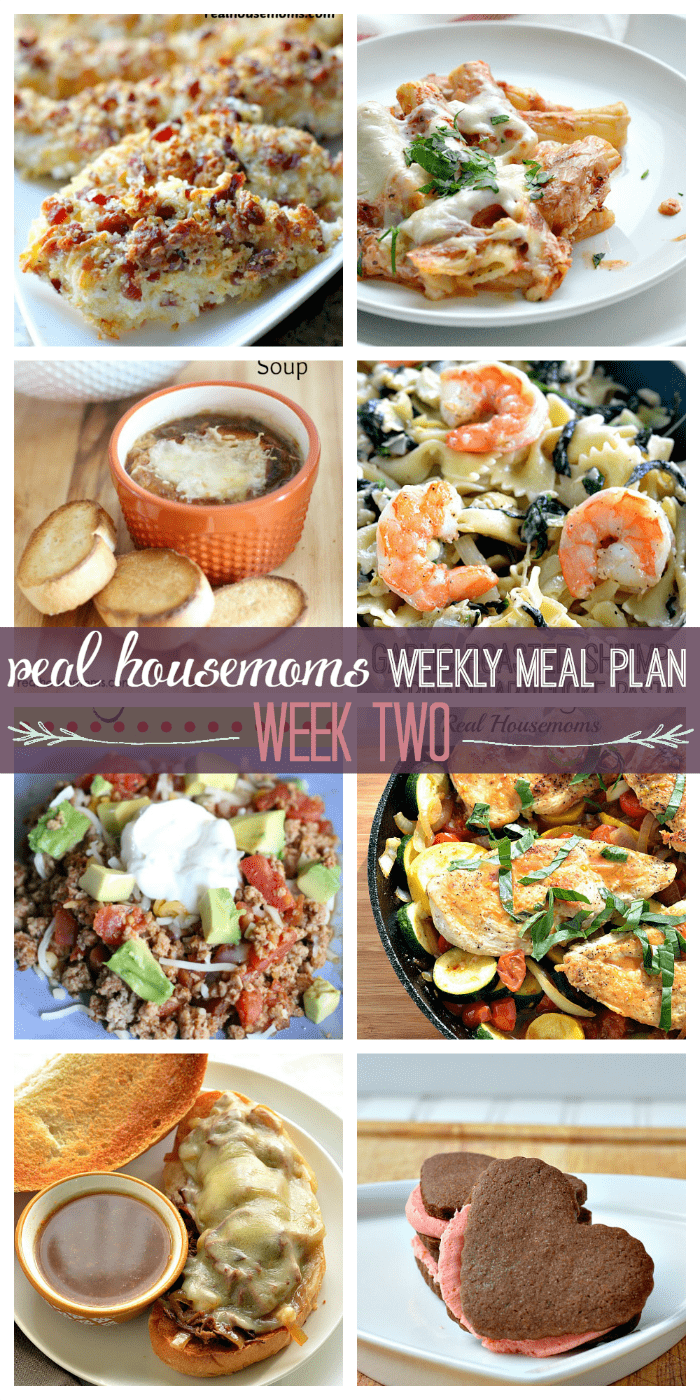 Weekly Meal Plan {Week 2} | Real Housemoms