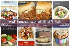 Weekly Meal Plan {Week 3} photo collage