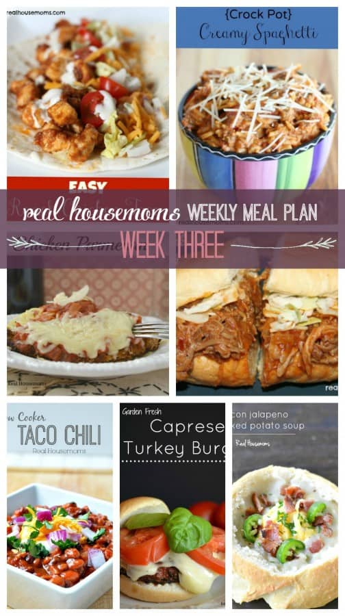 Weekly Meal Plan {Week 3} ⋆ Real Housemoms