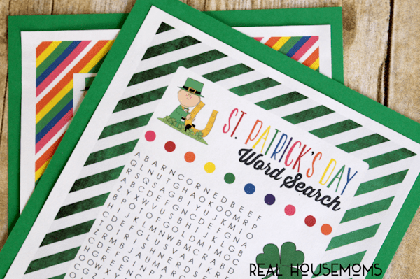 St. Patrick's Day Word Search | Real Housemoms