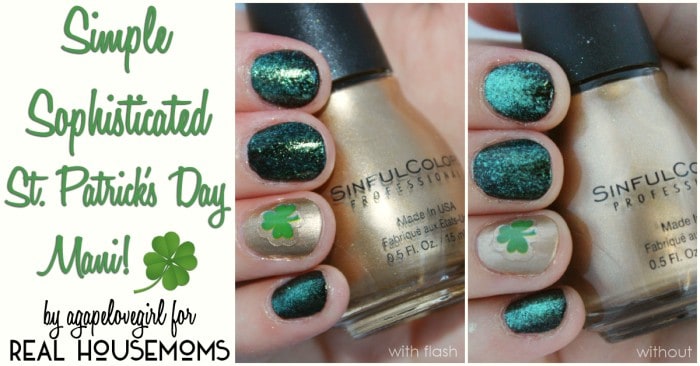 Simple Sophisticated St. Patrick's Day Mani | Real Housemoms