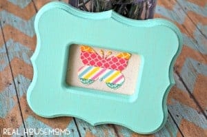 Spring Butterfly Washi Tape Frame