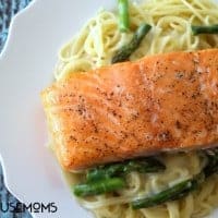 Salmon with Angel Hair | Real Housemoms