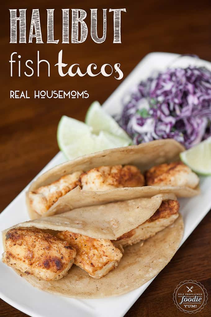 Halibut Fish Tacos are easy to make and can be topped with a variety of yummy ingredients or sides or served plain for picky eaters!
