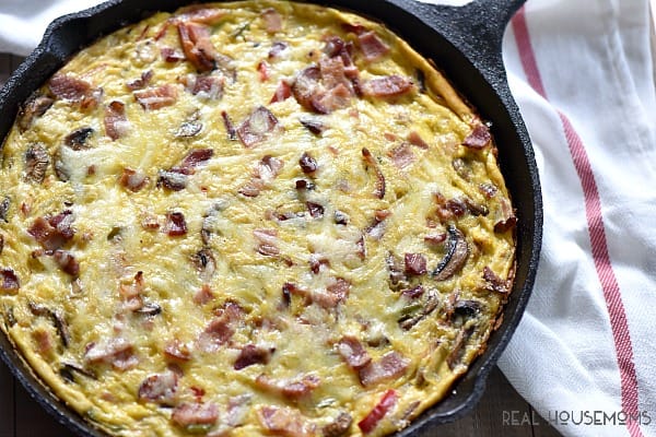 Bell Pepper Bacon Onion Frittata is so easy and tasty!!! It's a great breakfast for any level cook!