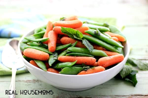 Buttery Mint Carrots and Snap Peas | Real Housemoms