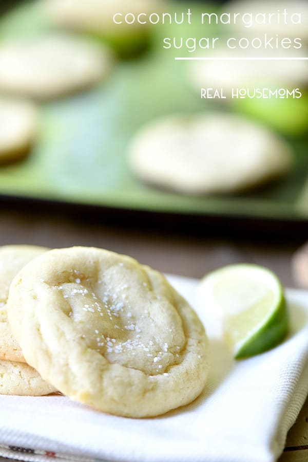 Coconut Margarita Sugar Cookies are like your favorite cocktail in a cookie!!! 