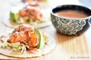 Grilled Bacon Wrapped Shrimp Tacos are so quick and easy to make you can have them on the table in 15 min. and blow your family away!!