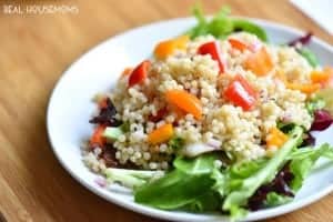Pearl Couscous Salad is so easy to make and makes the best lunch or side dish for dinner!