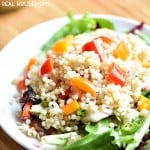 Pearl Couscous Salad is so easy to make and makes the best lunch or side dish for dinner!