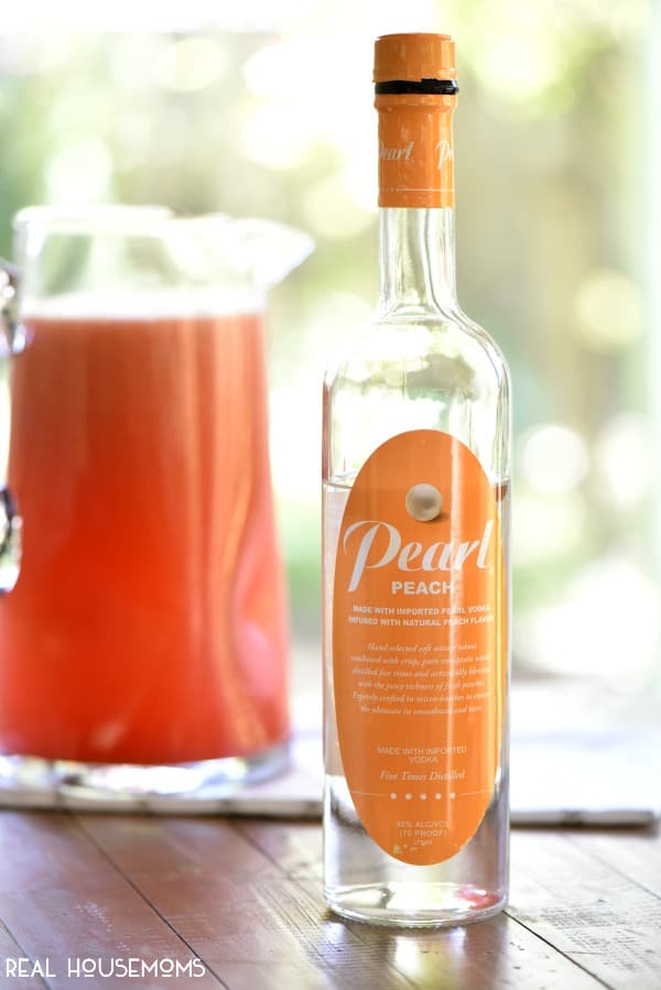 Raspberry Peach Lemonade Punch tastes so amazing and it's perfect for any celebration or brunch!