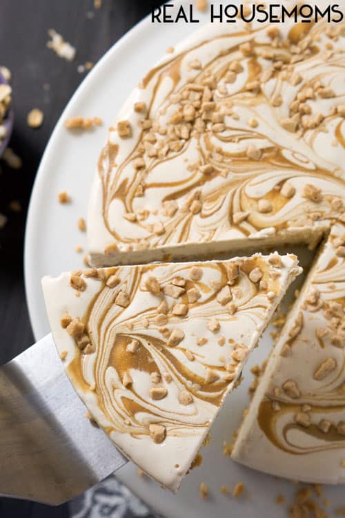 Skinny Caramel Toffee Ice Cream Cake | Real Housemoms