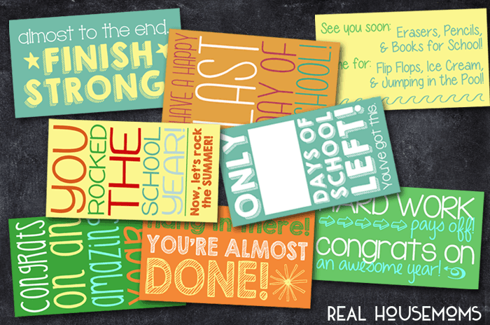 Printable End-of-the-Year Lunchbox Notes